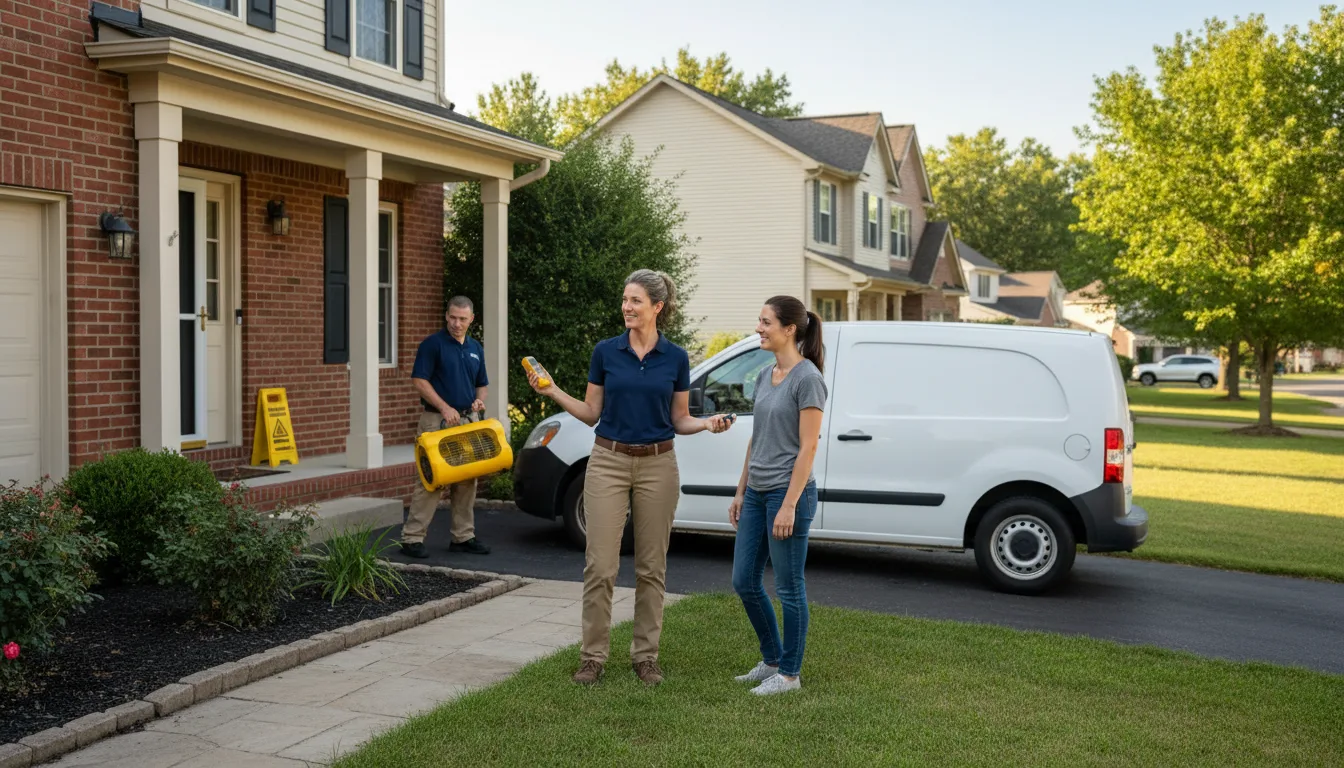 Residential water damage restoration in Asheboro, NC